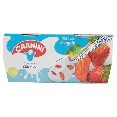 Yogurt Intero alla Fragola con Pezzi, 2x125 g